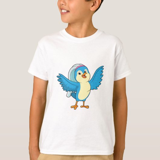 Bruid met sluier t-shirt (Voorkant)