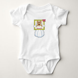 Bruid met trouwjurk & Lijst.p Romper