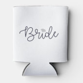 Bruid Modern Script Diamond Bachelorette Party Blikjeskoeler (Voorkant)