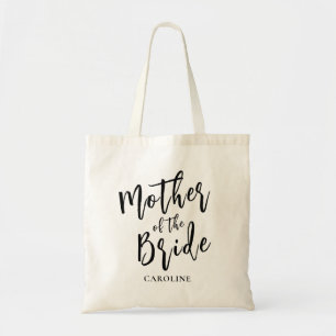 bruid-moeder Elegante kalligrafie Tote Bag