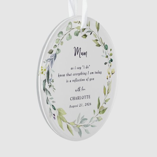 Bruid-moeder Geschenk Ornament (voorkant)