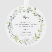 Bruid-moeder Geschenk Ornament (voorkant)