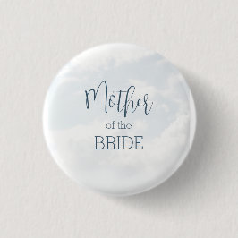 Bruid-moeder op wolk negen bruidsfeest ronde button 3,2 cm