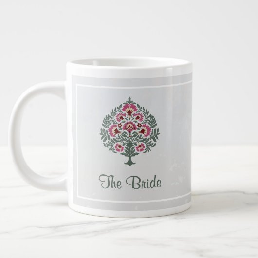 Bruid Mok – Jumbo Bloemen Mok - Veelzijdig cadeau (Links)