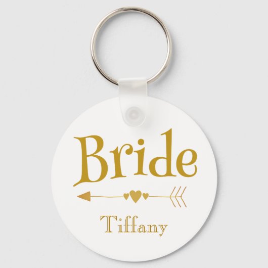 Bruid Mooie bruiloft Memento Sleutelhanger (Voorkant)