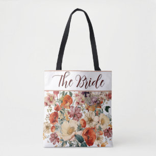Bruid Mooie Elegante Bloemen Tas
