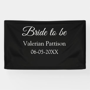 Bruid-naam datum zwart wit bruidsfeest we spandoek