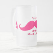 Bruid Naam Roze Snor Matglas Bierpul (Voorkant links)