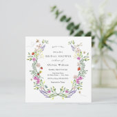 Bruid naar Bee Boho Floral Vrijgezellenfeest Kaart (Staand voorkant)