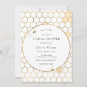 Bruid naar Bee Gold Vrijgezellenfeest Kaart (Voorkant)