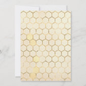 Bruid naar Bee Gold Vrijgezellenfeest Kaart (Achterkant)