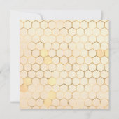 Bruid naar Bee Gold Vrijgezellenfeest Kaart (Achterkant)