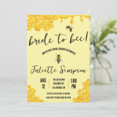 Bruid naar Bee! Honingbij, Honing, Vrijgezellenfee Kaart (Staand voorkant)