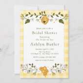 Bruid naar Bee Plaid Bridal Shower Uitnodiging (Voorkant)