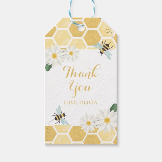 Bruid naar Bee Vrijgezellenfeest Cadeaulabel (Voorkant)