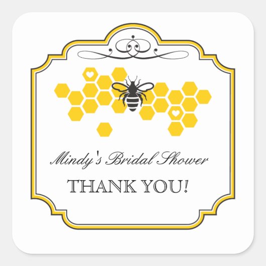 Bruid naar Bee Vrijgezellenfeest Favor Sticker (Voorkant)