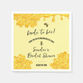 Bruid naar Bee! Vrijgezellenfeest Servet (Voorkant)