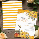 Bruid naar Bee | Waterverf Floral Vrijgezellenfees Kaart