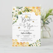 Bruid naar Bij Honey Bee Rustieke Bij Bruiloft Fee Kaart (Staand voorkant)