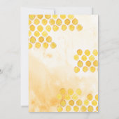 Bruid naar bijen Honeybee Floral Vrijgezellenfeest Kaart (Achterkant)
