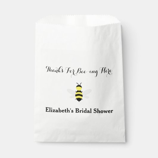 Bruid naar bijen Vrijgezellenfeest Bedankzakje (Voorkant)