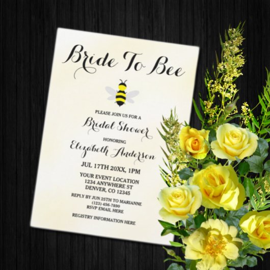 Bruid naar bijen Vrijgezellenfeest Kaart