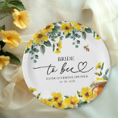 Bruid naar bijen Vrijgezellenfeest Papieren Bordje