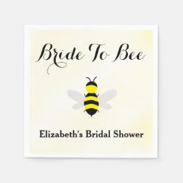 Bruid naar bijen Vrijgezellenfeest Servet