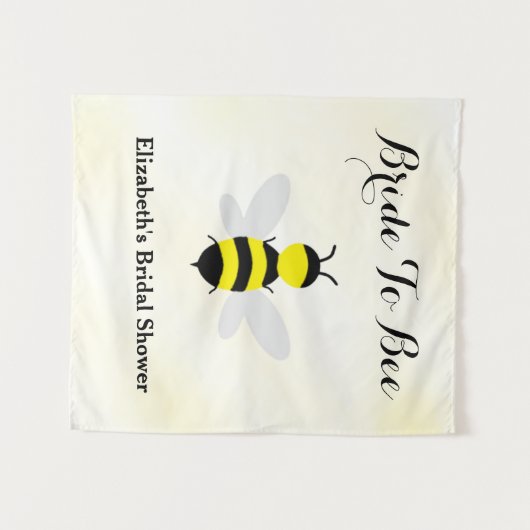 Bruid naar bijen Vrijgezellenfeest Wandkleed (Voorkant (horizontaal))