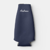 BRUID Navy Blauw Bruiloft Bruidsfeest Groomsman Flesjeskoeler (Voorkant)