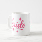 Bruid Neon Roze  Koffiemok (Voorkant links)