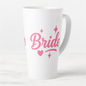 Bruid Neon Roze Latte Mok (Rechterhoek)