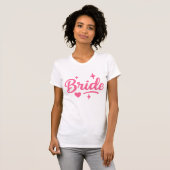 Bruid Neon Roze  T-shirt (Voorkant volledig)
