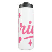 Bruid Neon Roze Thermosbeker (Voorkant)