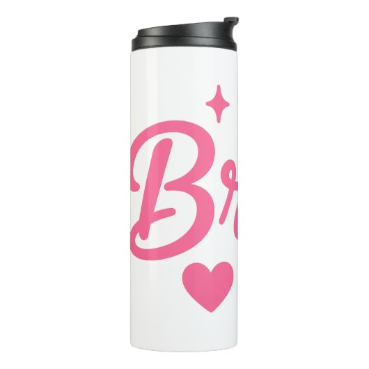 Bruid Neon Roze Thermosbeker (Gedraaid links)