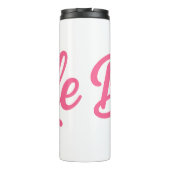 Bruid Neon Roze Thermosbeker (Achterkant)