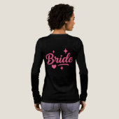 Bruid Neon Roze Tri-Blend Shirt (Achterkant)