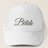 Bruid, net getrouwd, trucker pet (Voorkant)