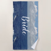 Bruid Oceaangolven Strandhanddoek Strandlaken (Voorkant)