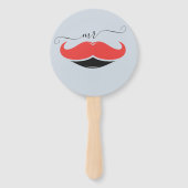 Bruid of Bruidegom Dhr Mevrouw Trouwspel Handventi Handwaaier (Achterkant)