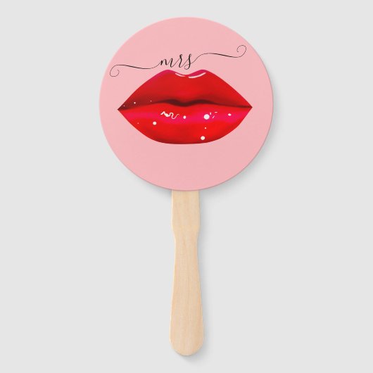 Bruid of Bruidegom Dhr Mevrouw Trouwspel Handventi Handwaaier (Voorkant)