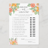 Bruid of bruidegom Helder Cocktail Bruidsspel Informatiekaartje (Voorkant)