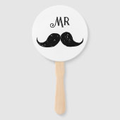 Bruid of bruidegom huwelijksspellen handwaaier (Achterkant)