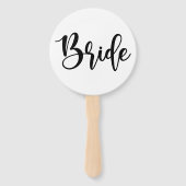 Bruid of bruidegom Modern Minimal Wedding Game Handwaaier (Voorkant)