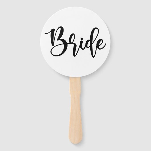 Bruid of bruidegom Modern Minimal Wedding Game Handwaaier (Voorkant)
