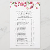 Bruid of bruidegom raden wie roze Vrijgezellenfees (Voorkant)