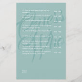 Bruid of bruidegom Sage Groen Bruiloft Bruids Spel (Achterkant)