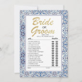 Bruid of Bruidegom spel volledig aanpasbare kaart (Voorkant)