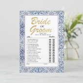 Bruid of Bruidegom spel volledig aanpasbare kaart (Staand voorkant)