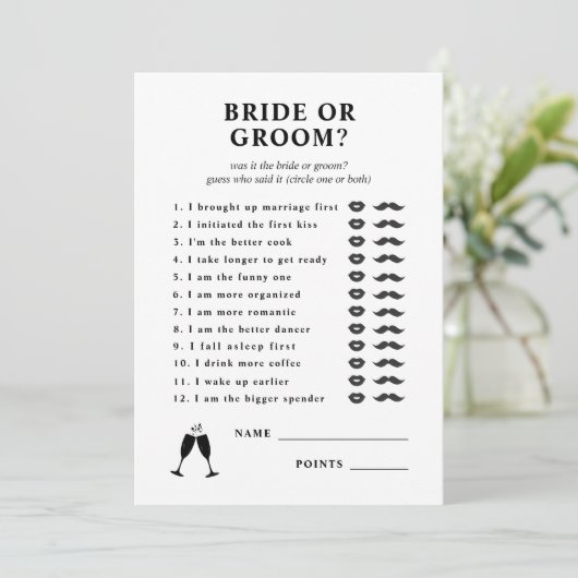 Bruid of bruidegom zei hij dat ze Vrijgezellenfees Kaart (Staand voorkant)